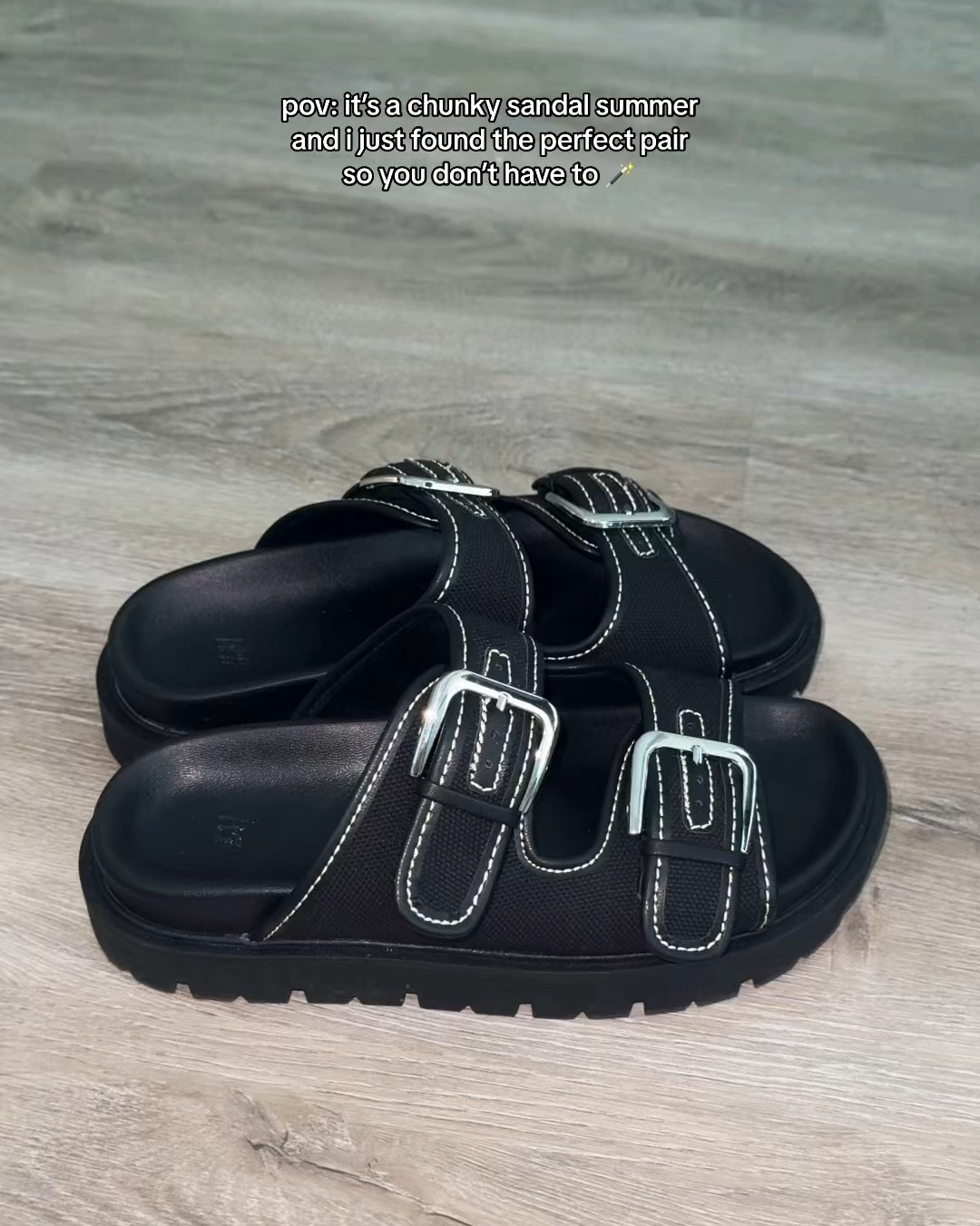 the perfect chunky sandal for summer from h&m 👏🏼 #chunkysandals #summersandals #sandalsforsummer #ltkstyletip 