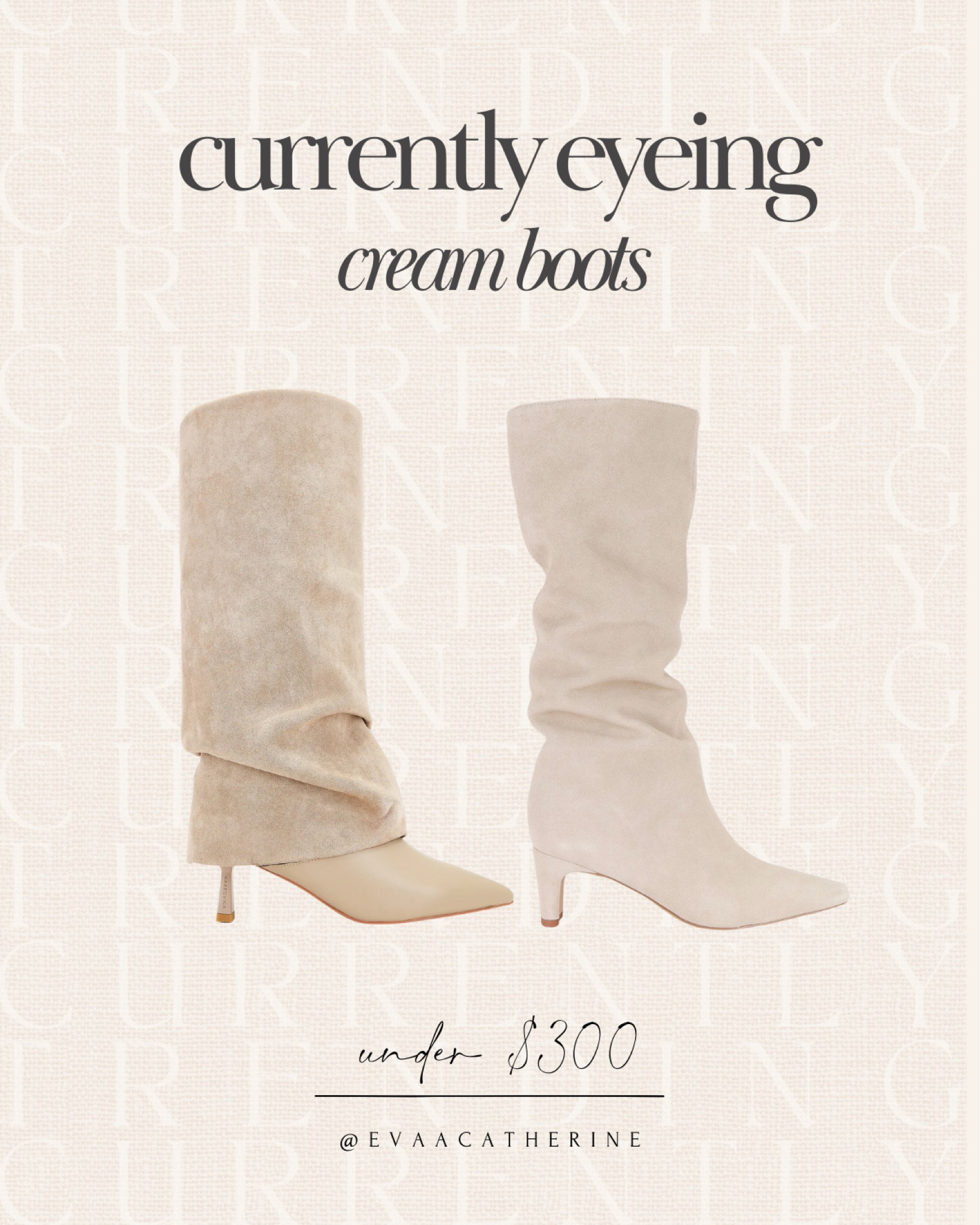 Currently in my cart! These cream boots are stunning and would be perfect for your work outfit or date night 

#LTKStyleTip #LTKFindsUnder100 #LTKShoeCrush