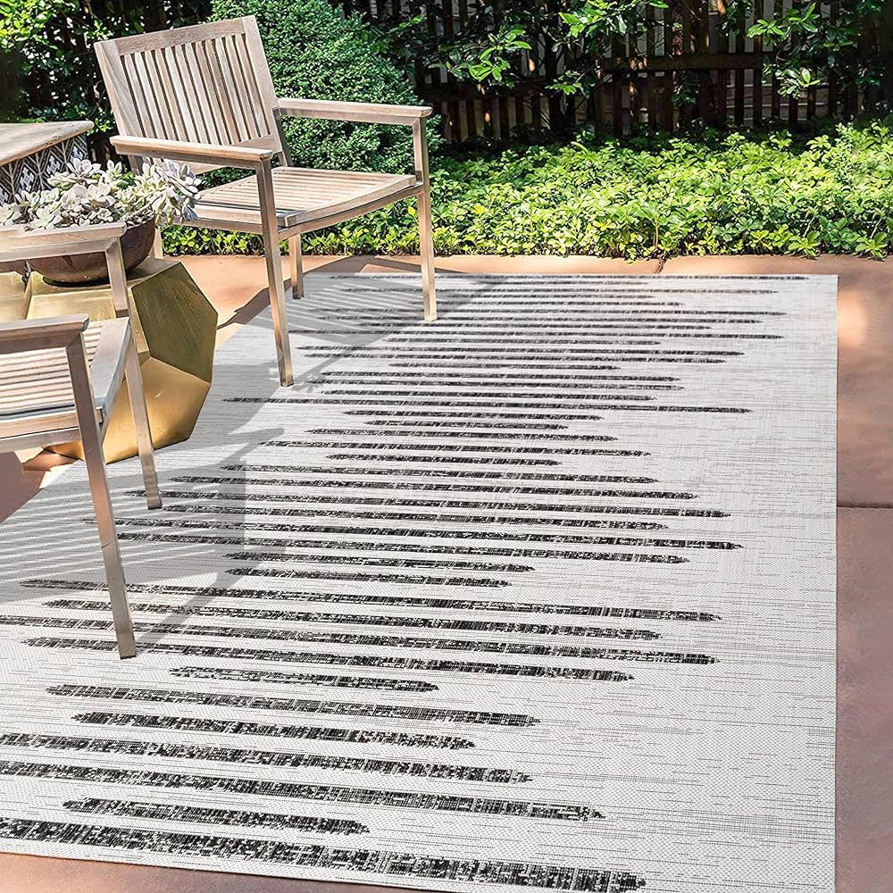 JONATHAN Y SMB124D-5 Zolak Berber Stripe Geometric Indoor Outdoor Area Rug Bohemian Contemporary ... | Amazon (US)