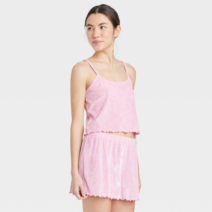 Women's Velour Tank and Shorts Pajama Set - Colsie™ | Target