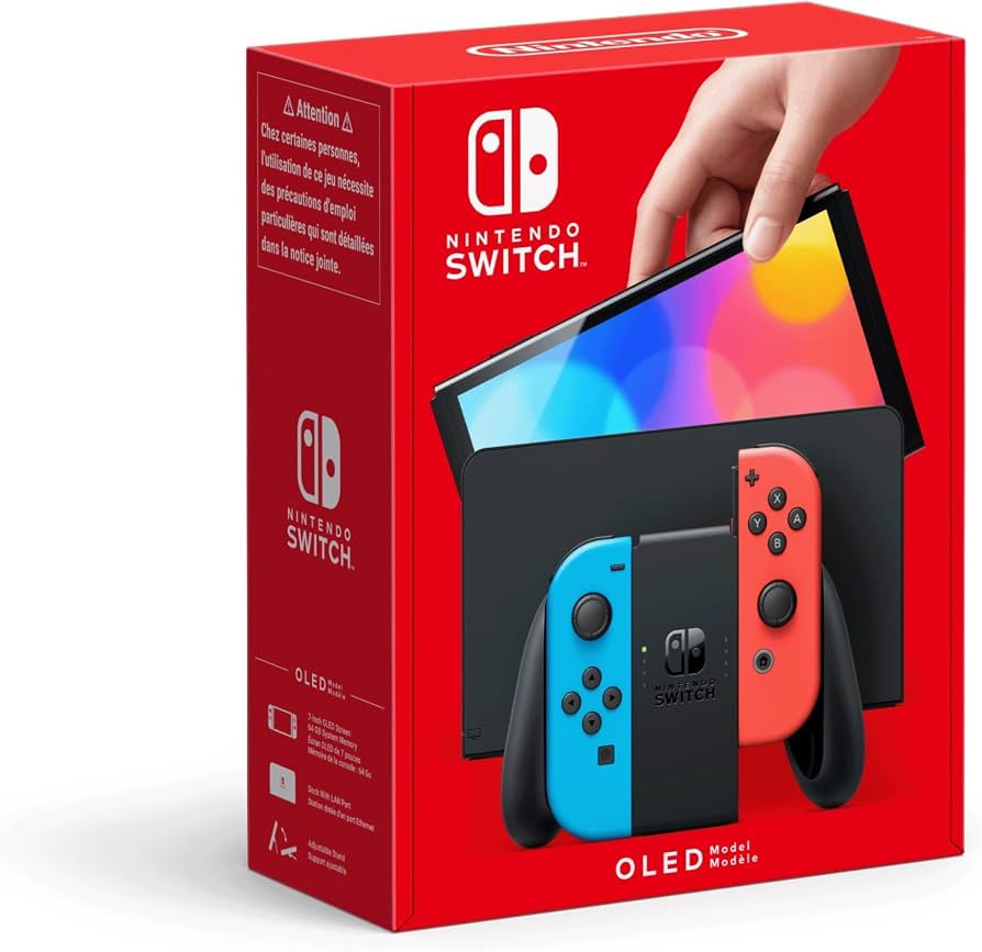 Nintendo Switch (OLED-Modell) Neon-Rot/Neon-Blau | Amazon (DE)