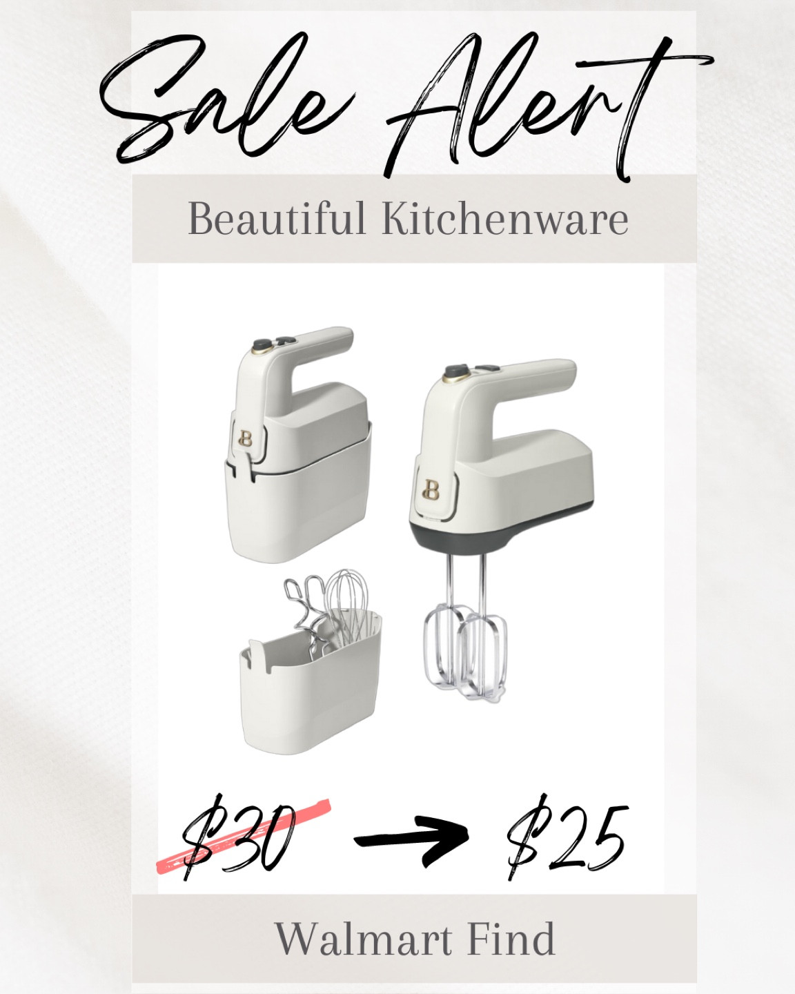 This beautiful kitchenware mixer in the Drew Barrymore collection is so pretty and I love that it has a storage case for the beaters

#LTKGiftGuide #LTKsalealert #LTKhome