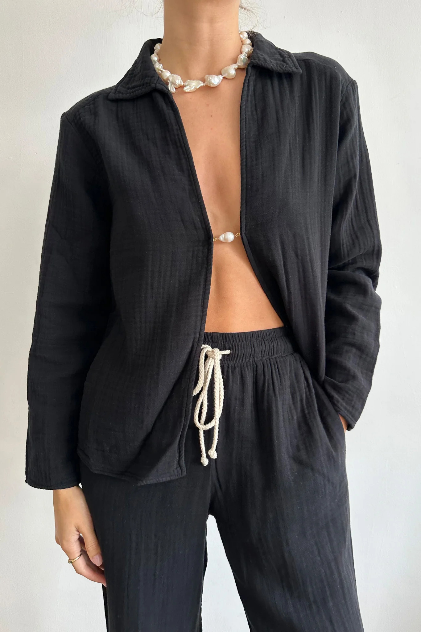 bubble baroque pearl top | DONNI.