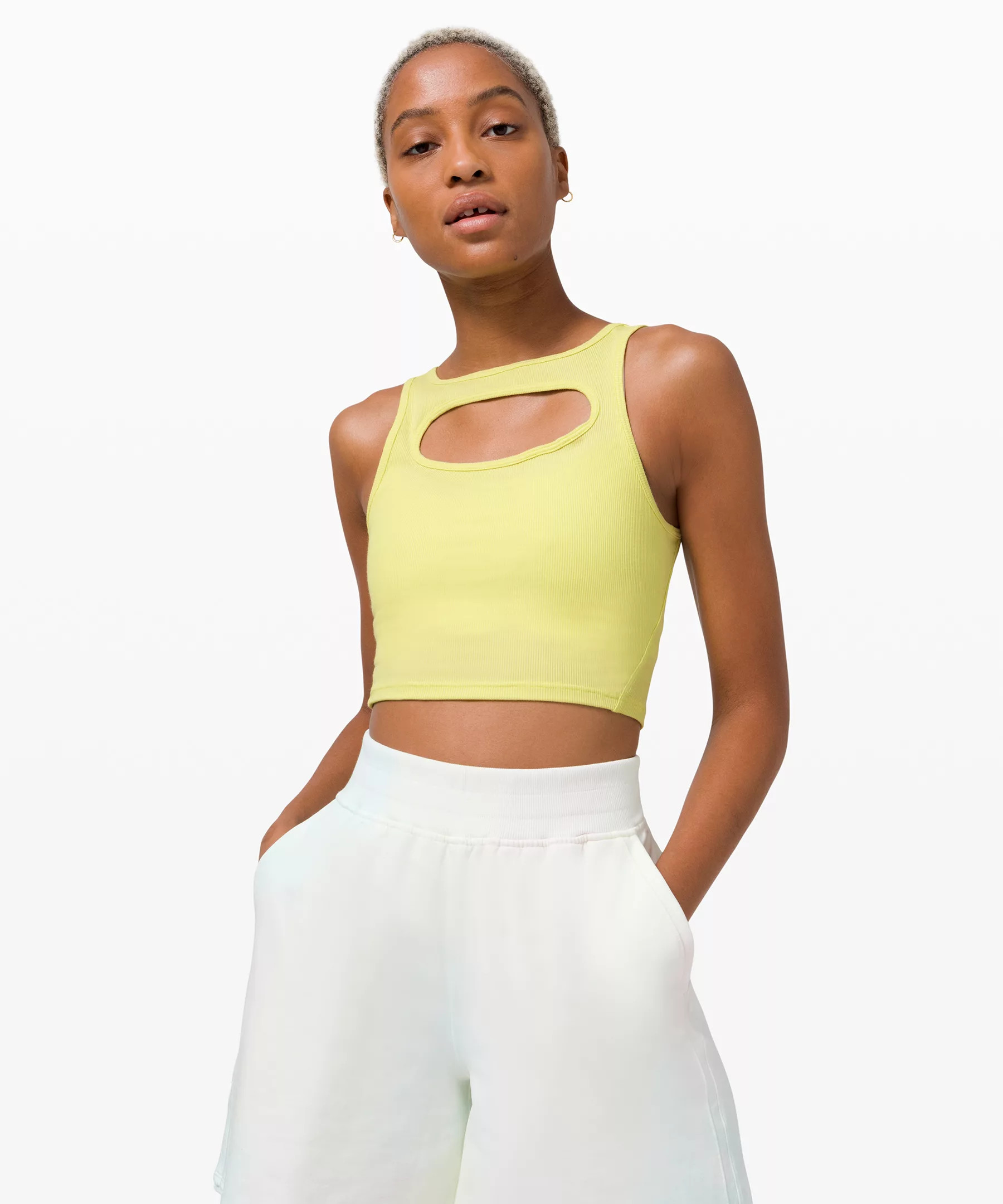 LA Front Cut-Out Crop Tank | Women's Tanks | lululemon | Lululemon (US)