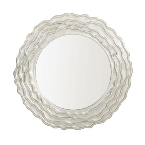 Bernhardt Silver Calista Round Mirror 388335 | Bellacor | Bellacor