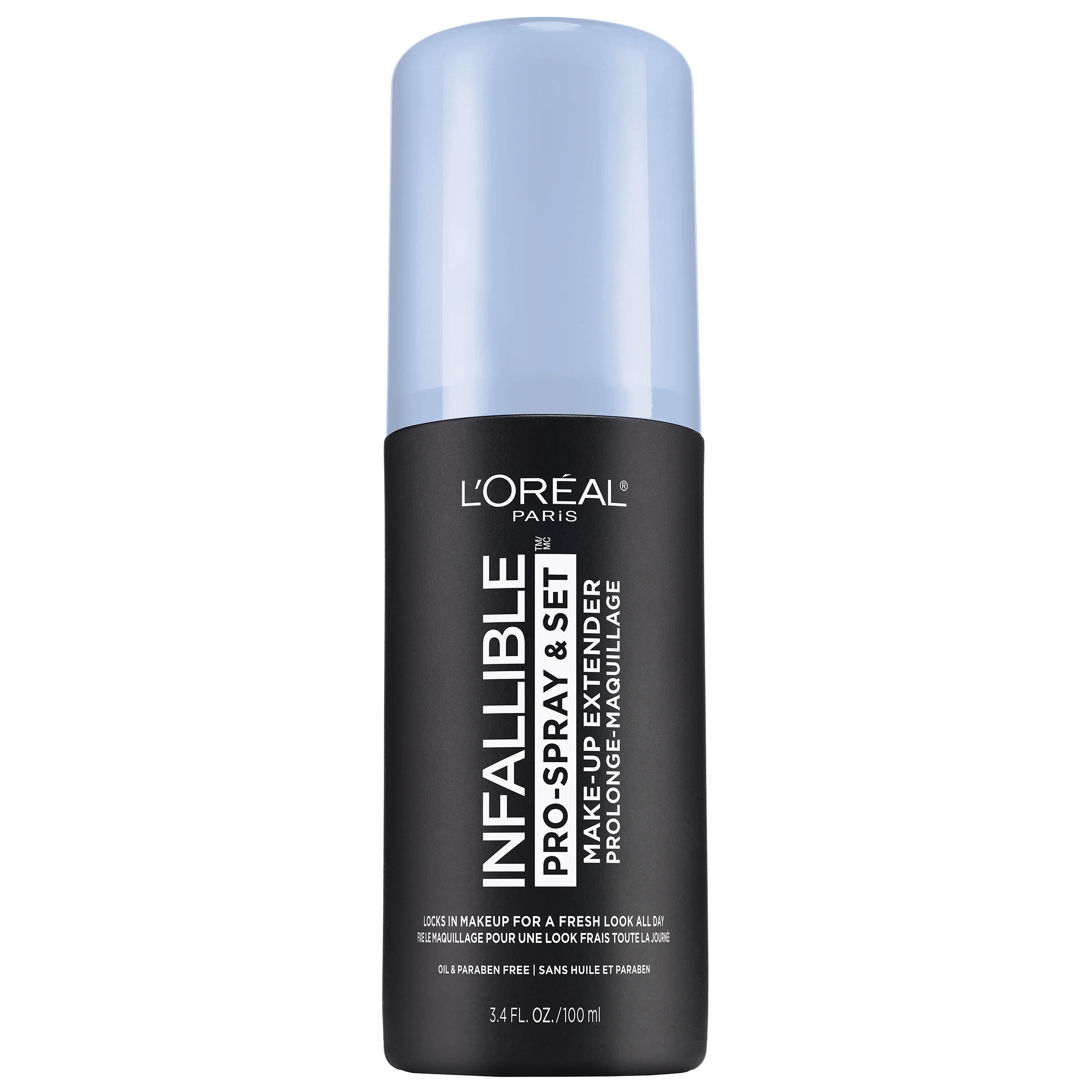 L'Oreal Paris Infallible Pro-Spray and Set Makeup Oil-Free Setting Spray, 3.4 fl oz | Walmart (US)