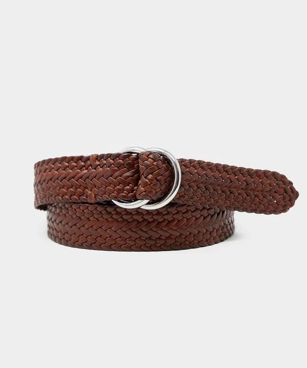 O-Ring Braided Belt in Warm Cognac | Todd Snyder