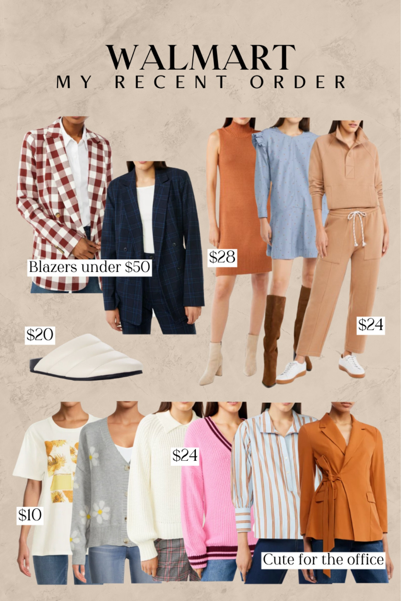 Recent fall finds from Walmart! Lots of cute sweaters and tops to wear to the office  

#LTKSeasonal #LTKstyletip #LTKfit