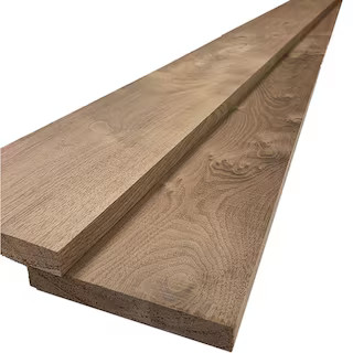 1 in. x 6 in. x 8 ft. S4S Walnut Board (2-Pack) | The Home Depot