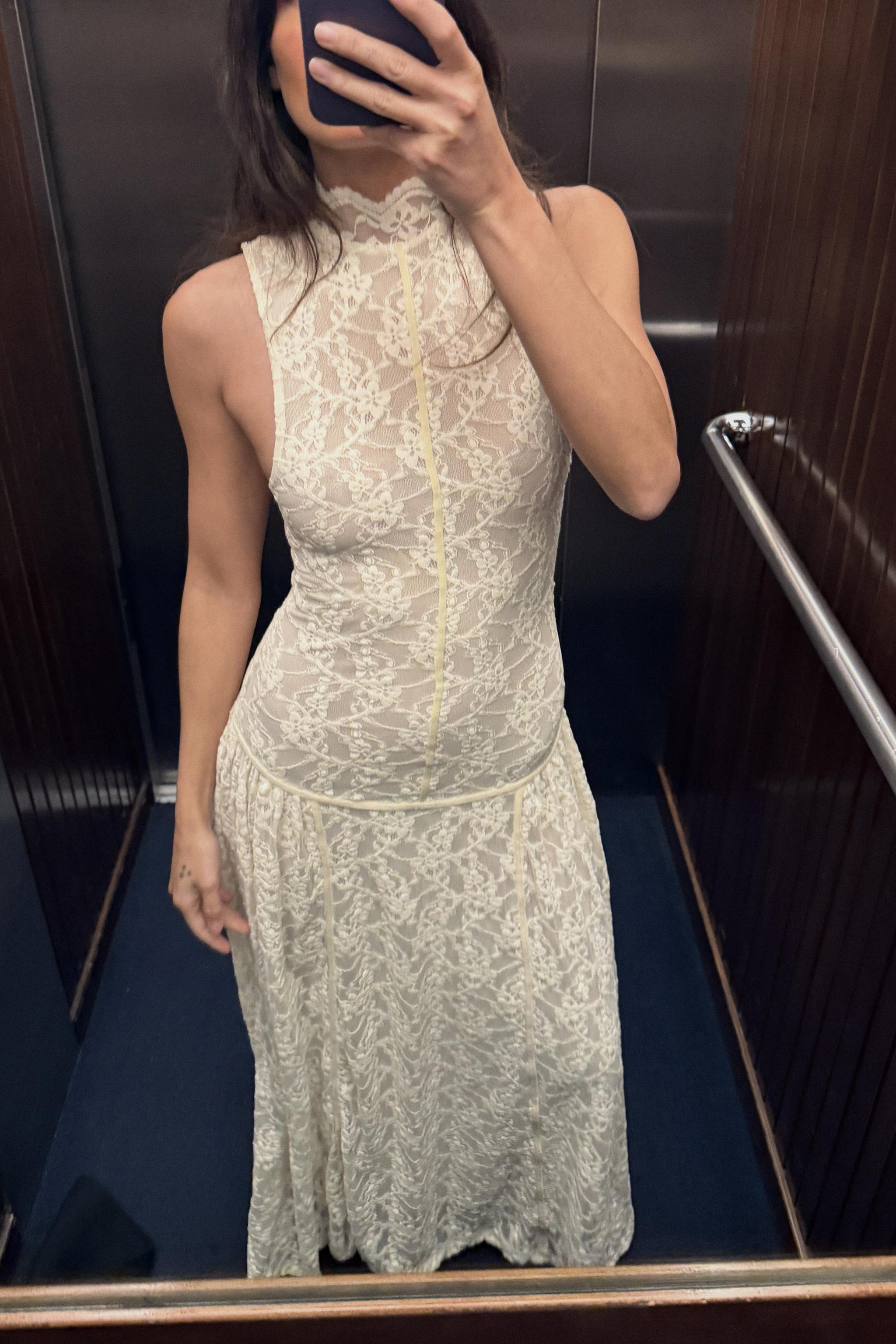 LONG LACE DRESS | Zara US