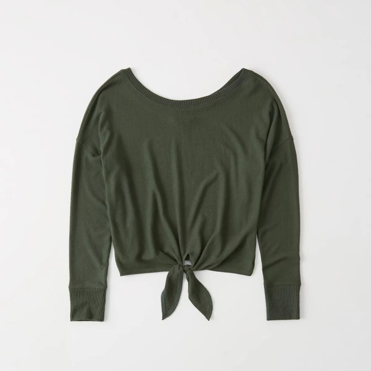 Cozy Tie-Front Top | Abercrombie & Fitch US & UK