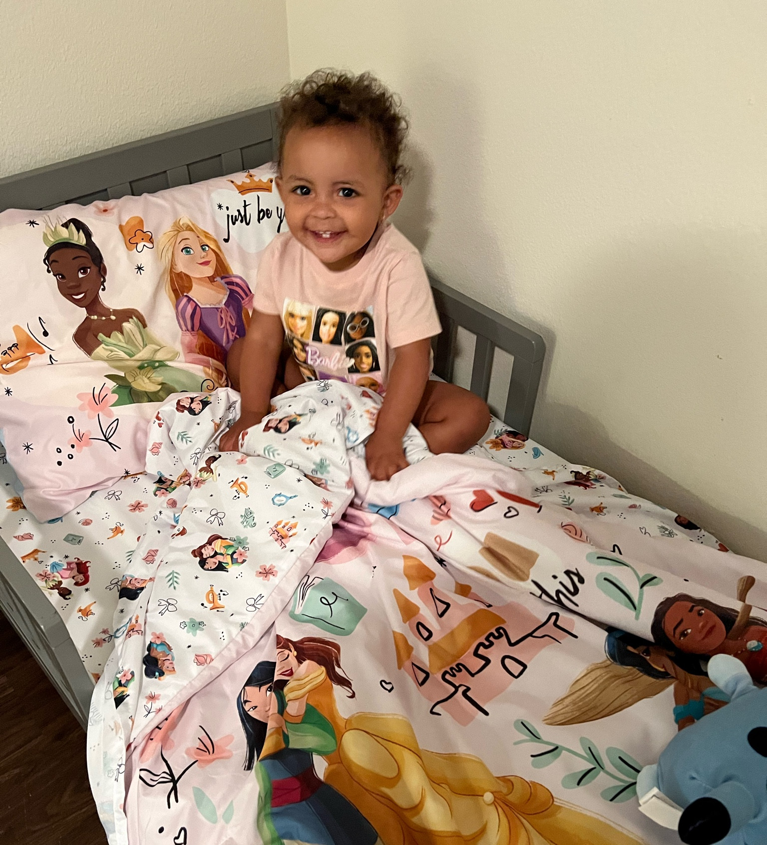 Stelly in her big girl bed! She’s using her brother’s toddler bed with our crib mattress. 

#LTKKids #LTKBaby #LTKFamily