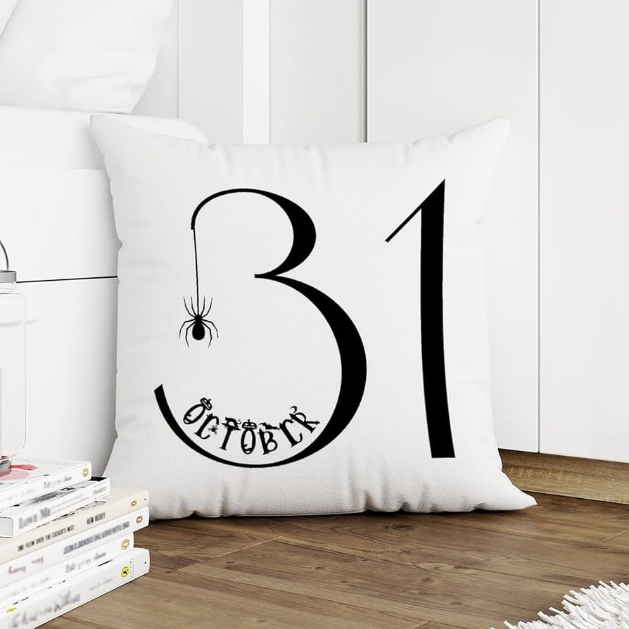 October 31 Pillow Cover Halloween Decor Halloween Pillow Cover Farmhouse Fall Pillow Cover Autumn... | Amazon (US)