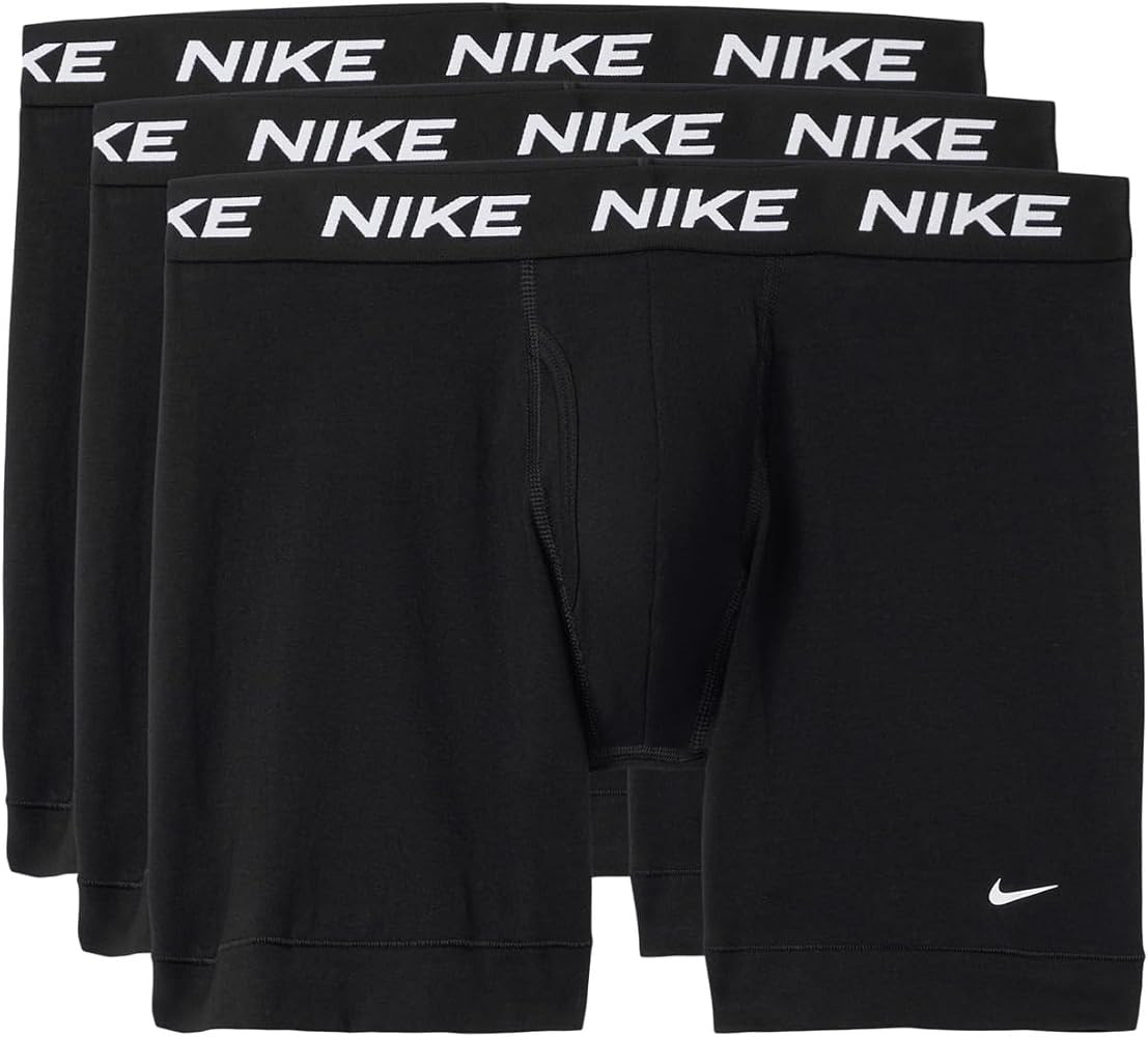 Nike Men's All Day Cotton Stretch W/Fly Boxer Brief 3pk Underwear at Amazon Men\u2019s Clothing s... | Amazon (US)