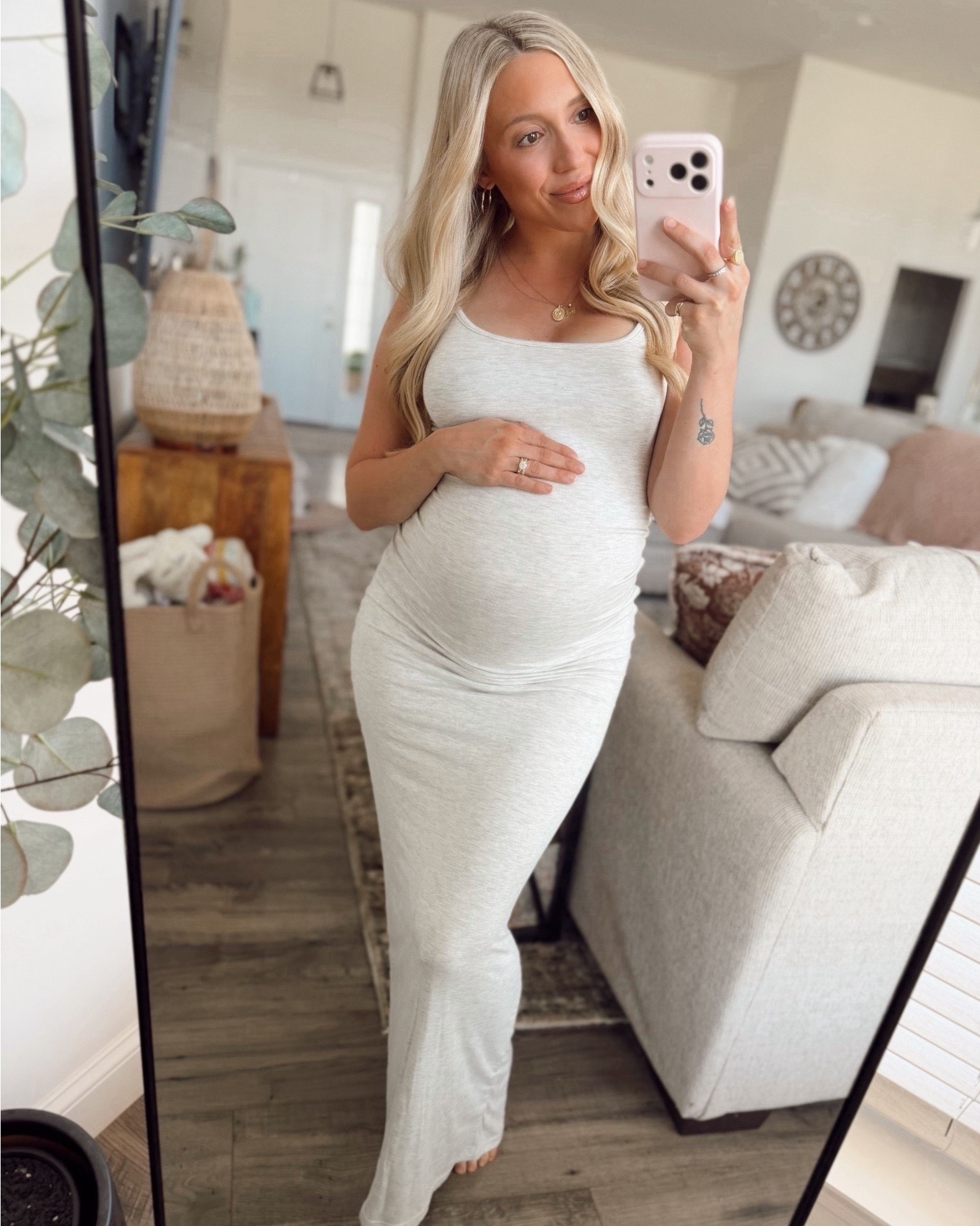 Living in this @Bumpsuit dress for spring - perfect for my pregnant mamas this spring and summer! 
20% off sitewide code: FORTHEMOMS

Livedddd in all Bumpsuit items my entire pregnancy!! 

#LTKSaleAlert #LTKMothersDay #LTKBump