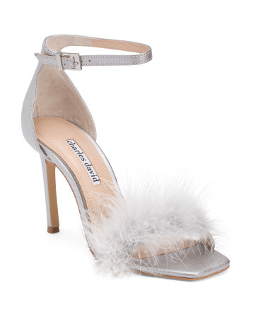 Suede Esquire Feather Heeled Sandals for Women | Man-Made Sole/Suede | Marshalls