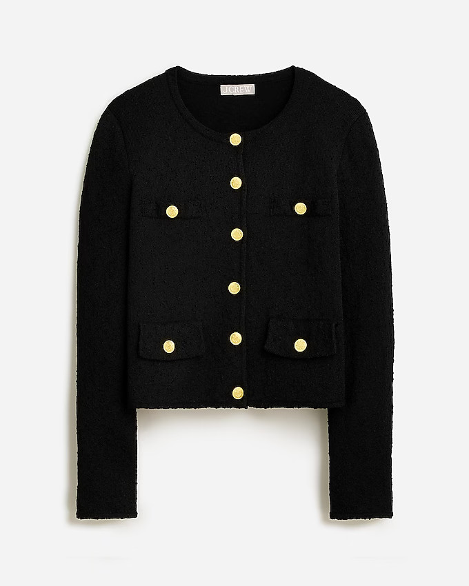 Cropped lady jacket in textured bouclé | J. Crew US
