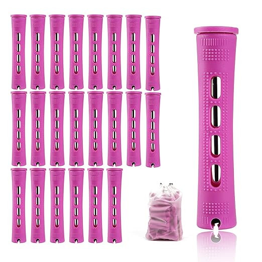 50pcs Cold Wave Rods Set - Medium Size Curlers for Natural, Long & Short Hair, DIY Perming & Curl... | Amazon (US)