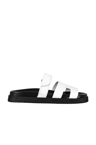 Steve Madden Mayven Slide in White & Black from Revolve.com | Revolve Clothing (Global)