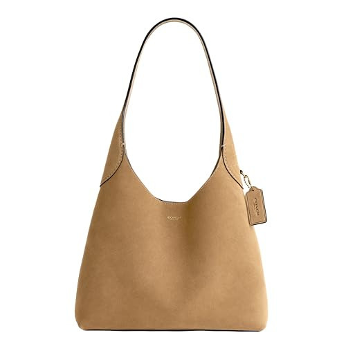Coach Suede Brooklyn Shoulder Bag 28, B4/Sand | Amazon (US)