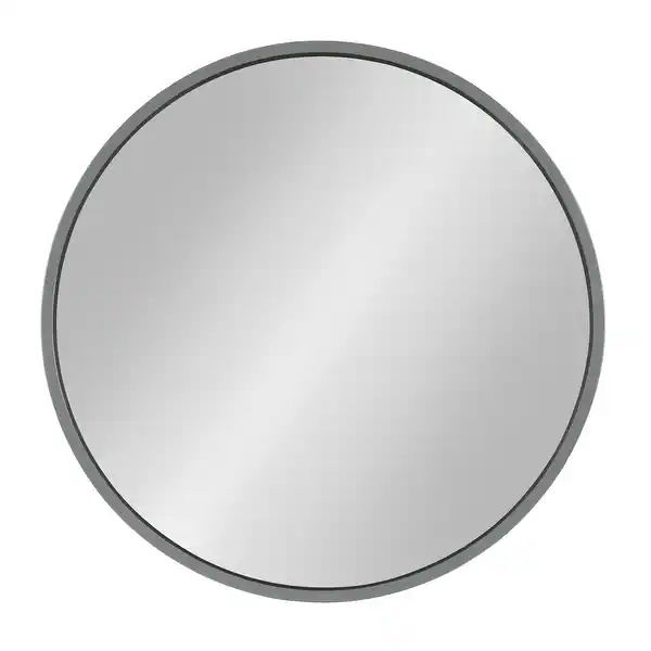 Kate and Laurel Travis Round Wood Accent Wall Mirror - Overstock - 17357028 | Bed Bath & Beyond