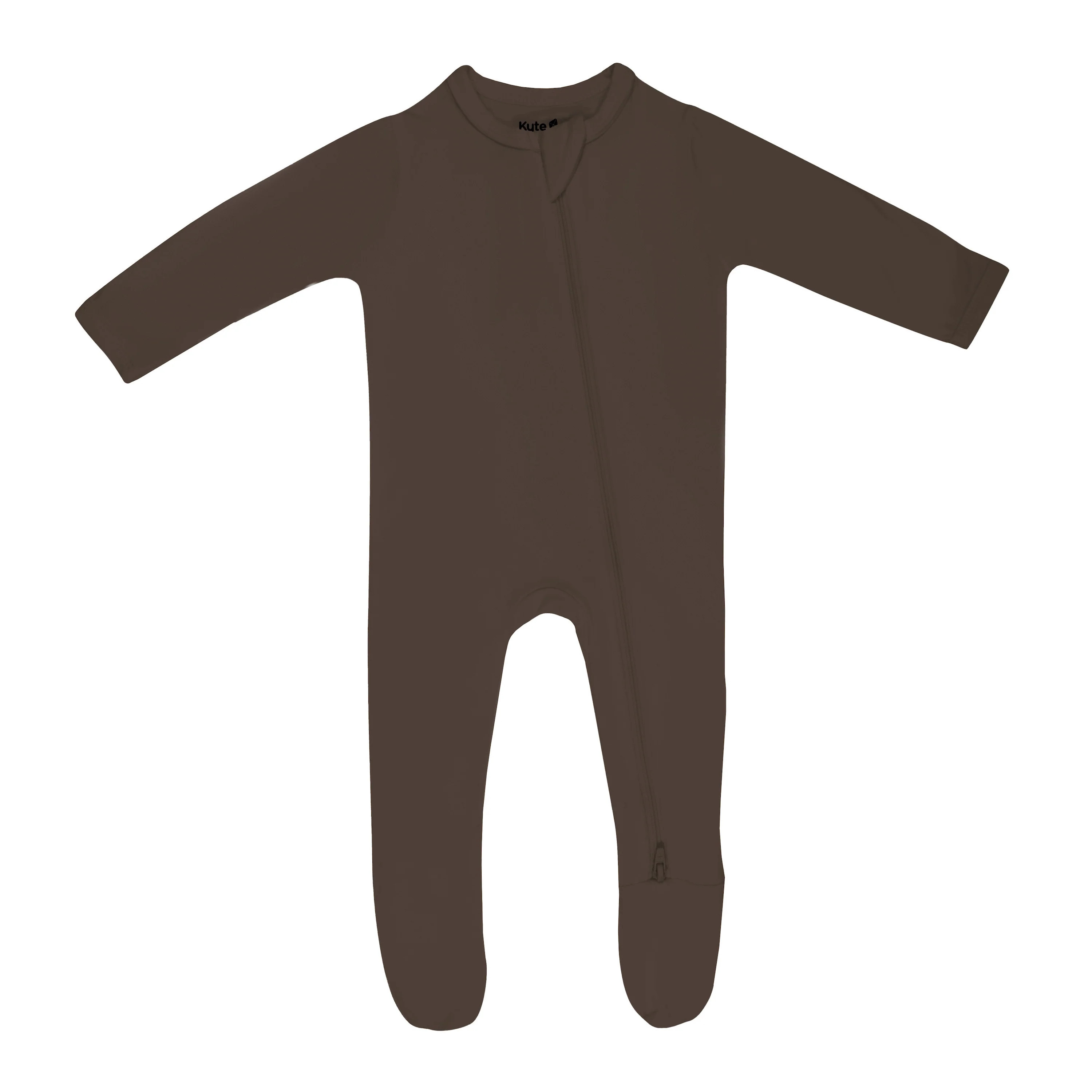 Zippered Footie in Espresso | Kyte BABY