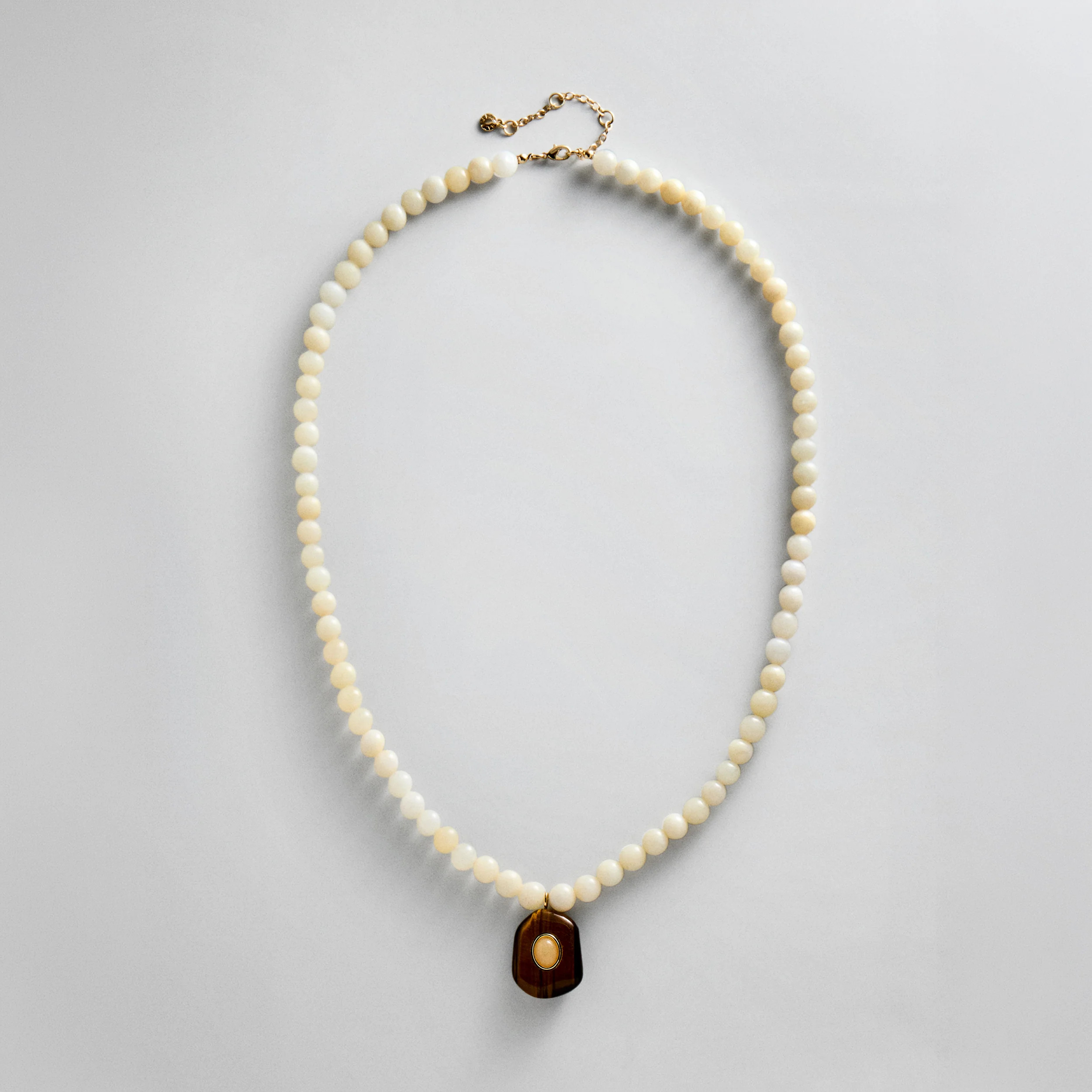 Janelle Semi-Precious Necklace - Ivory | BaubleBar