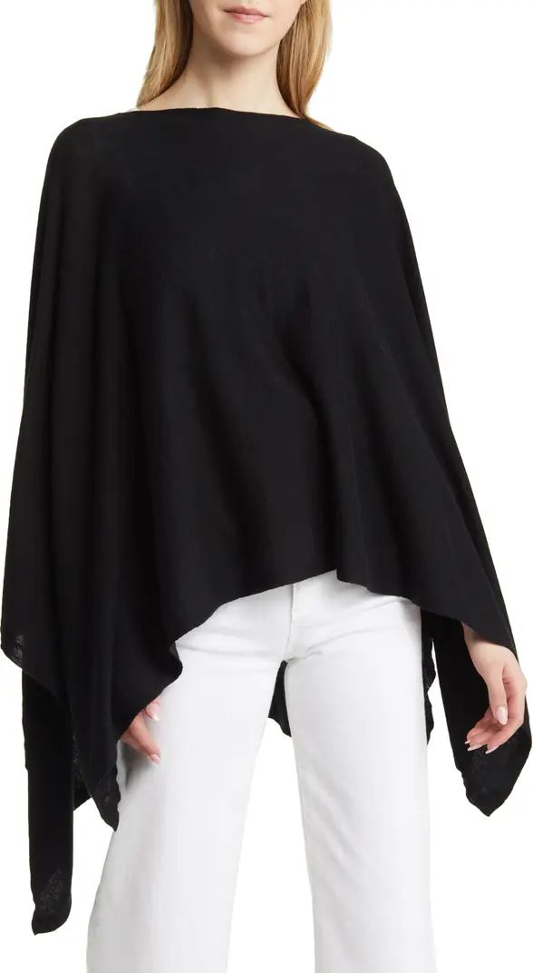 Cotton & Cashmere High-Low Poncho | Nordstrom
