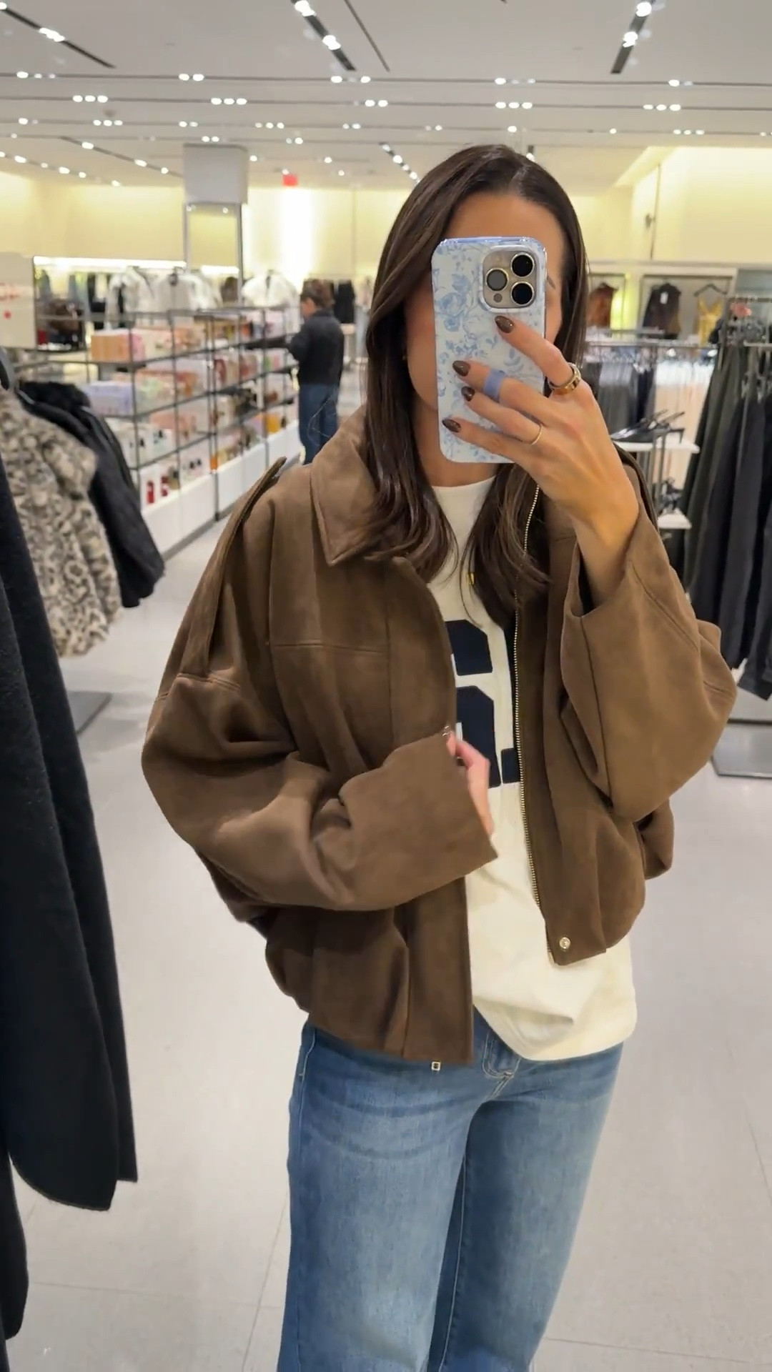Back in stock!! The viral Zara suede bomber jacket everyone is going crazy for! I got the Amazon version (which I’ll also link) but do think the Zara version is worth the $100 splurge. The suede is a little thicker and higher quality. But the Amazon one is amazing too! Wearing a M. 

#LTKStyleTip #LTKFindsUnder100 #LTKSeasonal