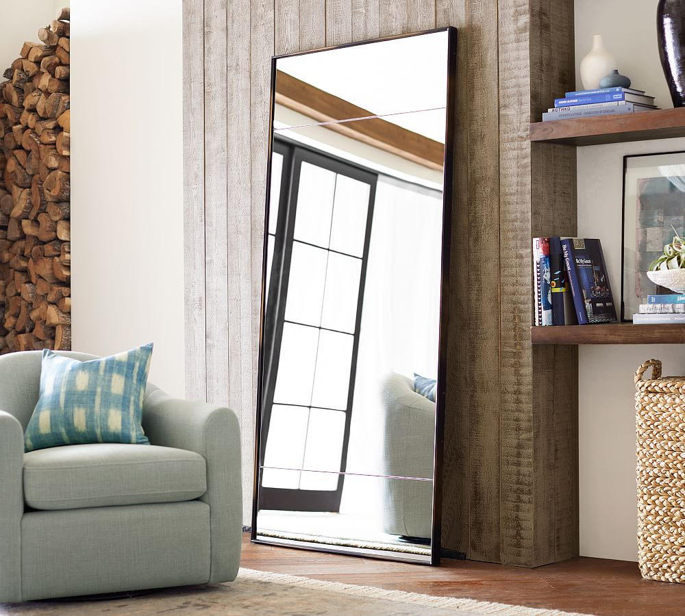 Berke XL Iron Frame Floor Mirror | Pottery Barn (US)