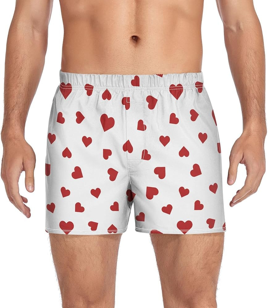 Men's Boxer Shorts, Cotton Boxers Underwear Soft Sleep Short Loose Boxers Button Fly S-XXL | Amazon (US)