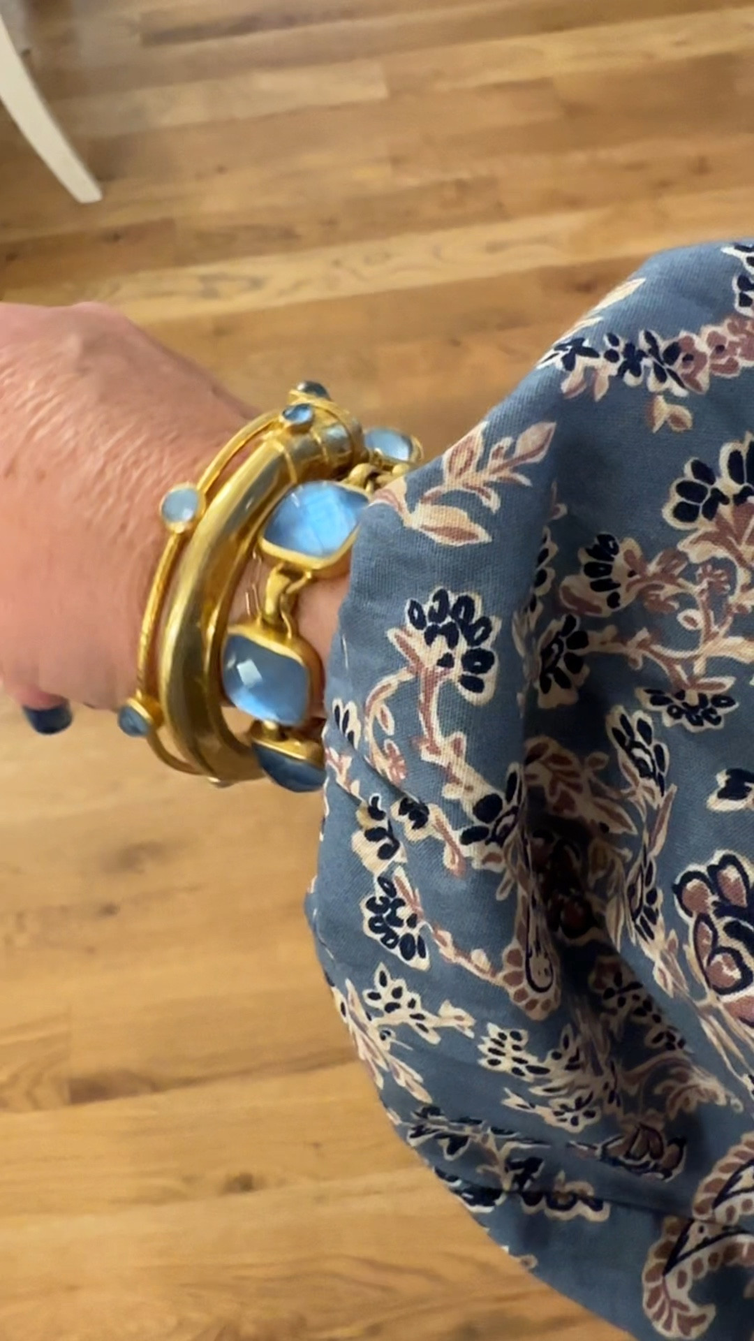 This chalcedony blue is stunning. Julie Vos bracelet stack never disappoints  

#LTKVideo #LTKSeasonal #LTKOver40