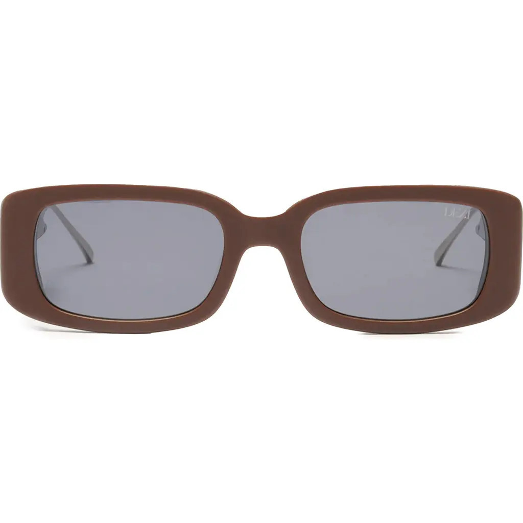 DEZI Drippy 53mm Square Sunglasses in Matte Chocolate/Silver at Nordstrom | Nordstrom