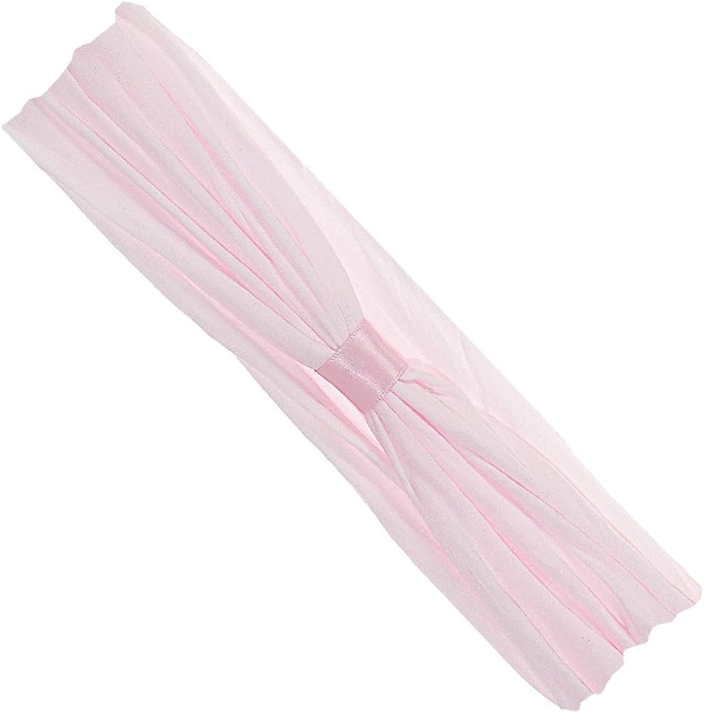 Wee Ones Baby Girls' Add-a-Bow Soft Stretch Nylon Baby Band | Amazon (US)