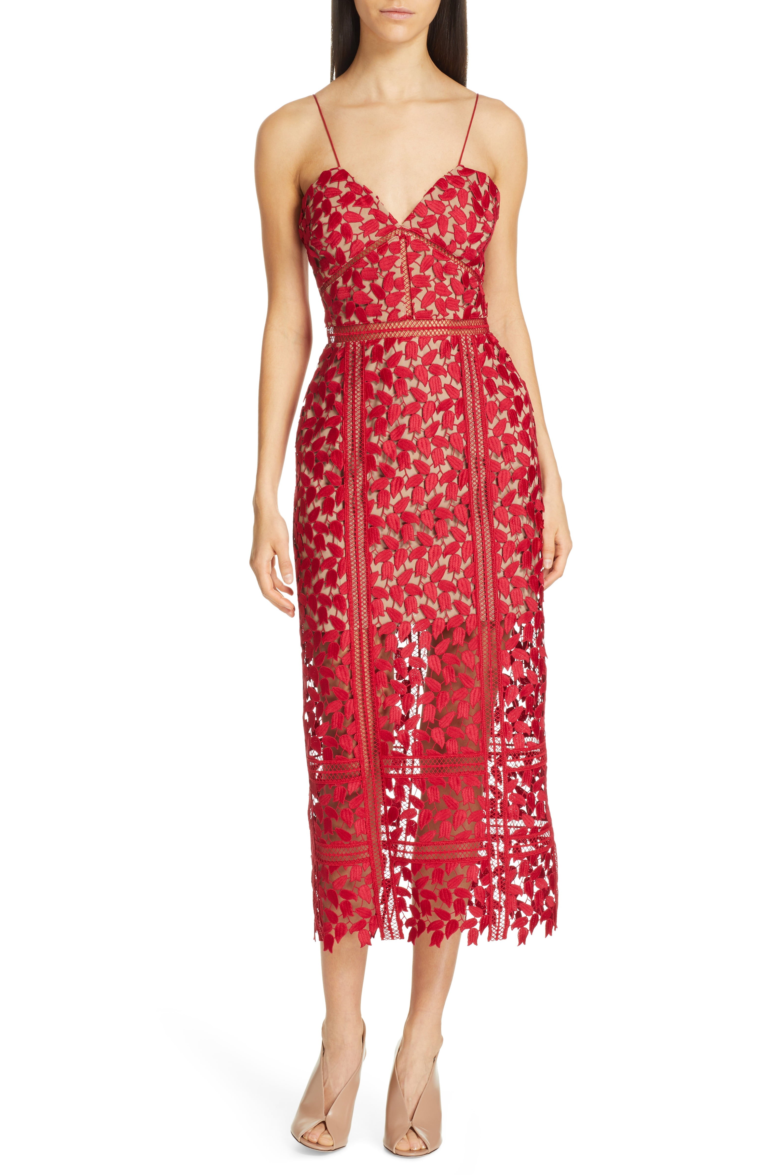 Arabella Lace Midi Dress | Nordstrom