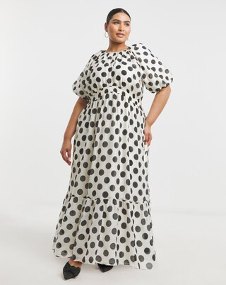 Joanna Hope Puff Sleeve Printed Dress | Simply Be (UK)