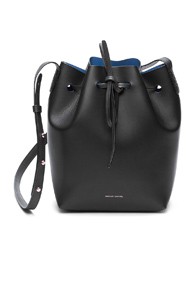 Mansur Gavriel Coated Mini Bucket Bag in Black | FWRD 
