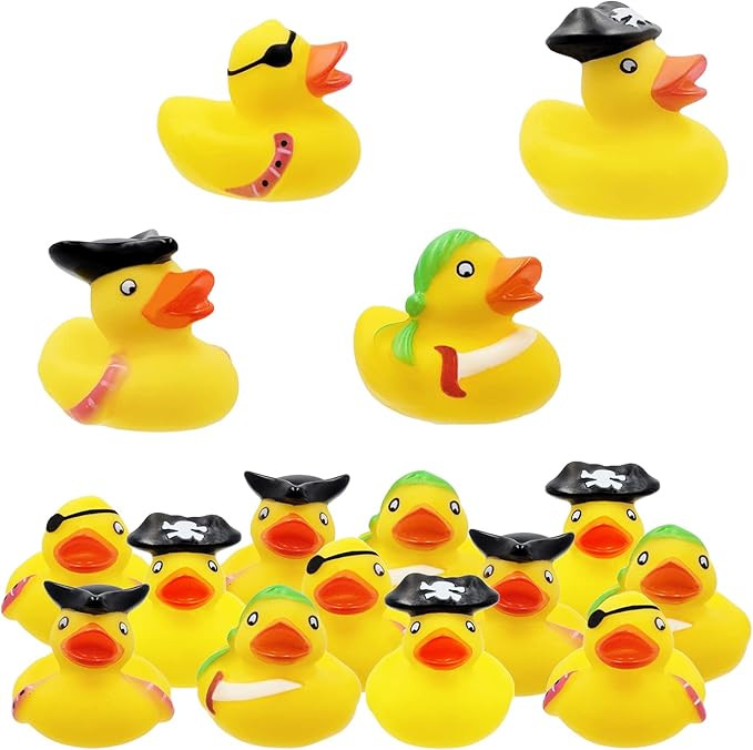 The Dreidel Company St. Patrick's Pirate Rubber Duck Toy Duckies for Kids, Bath Birthday Projects... | Amazon (US)