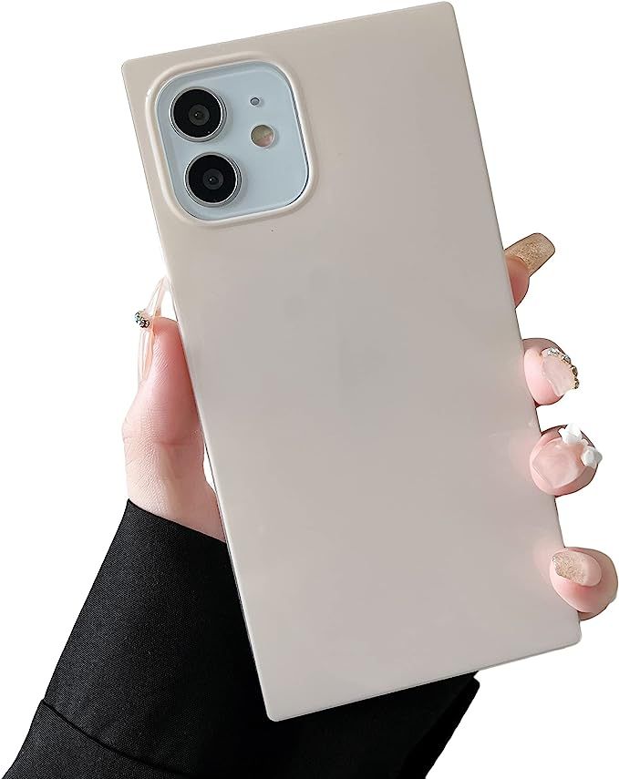 Cocomii Square iPhone 14 Pro Max Case - Square Neutral Plain Color - Slim - Lightweight - Glossy ... | Amazon (US)