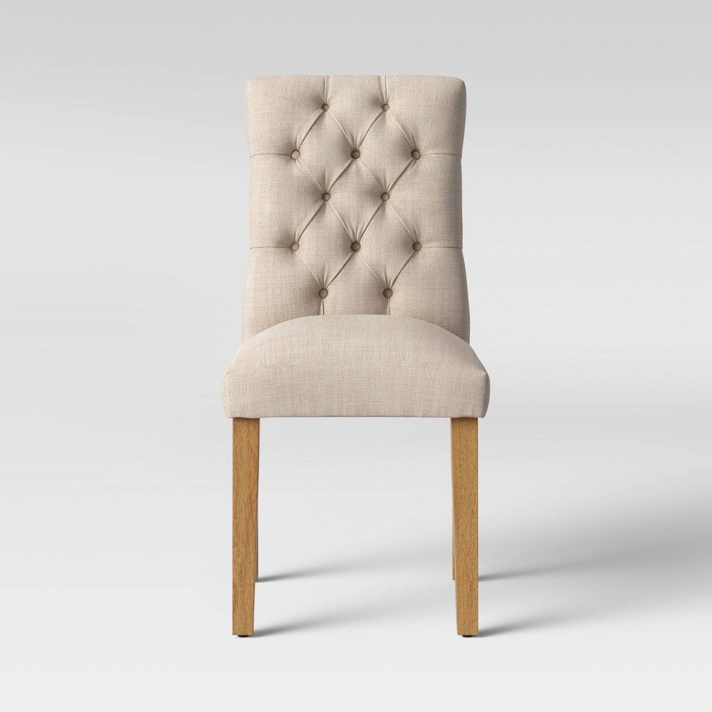 Brookline Tufted Dining Chair Beige - Threshold | Target