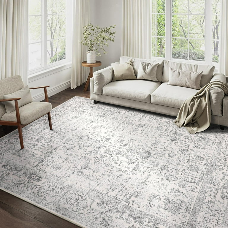 BERTHMEER 8'x10' Washable Large Area Rugs indoor Vintage Oriental Distressed Rugs Carpets for Liv... | Walmart (US)