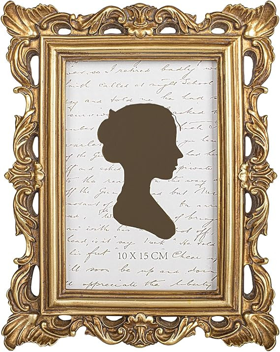 AELS 4x6 Inch Vintage Picture Frame, Elegant Antique Photo Frames with Glass Front, Photo Display... | Amazon (US)