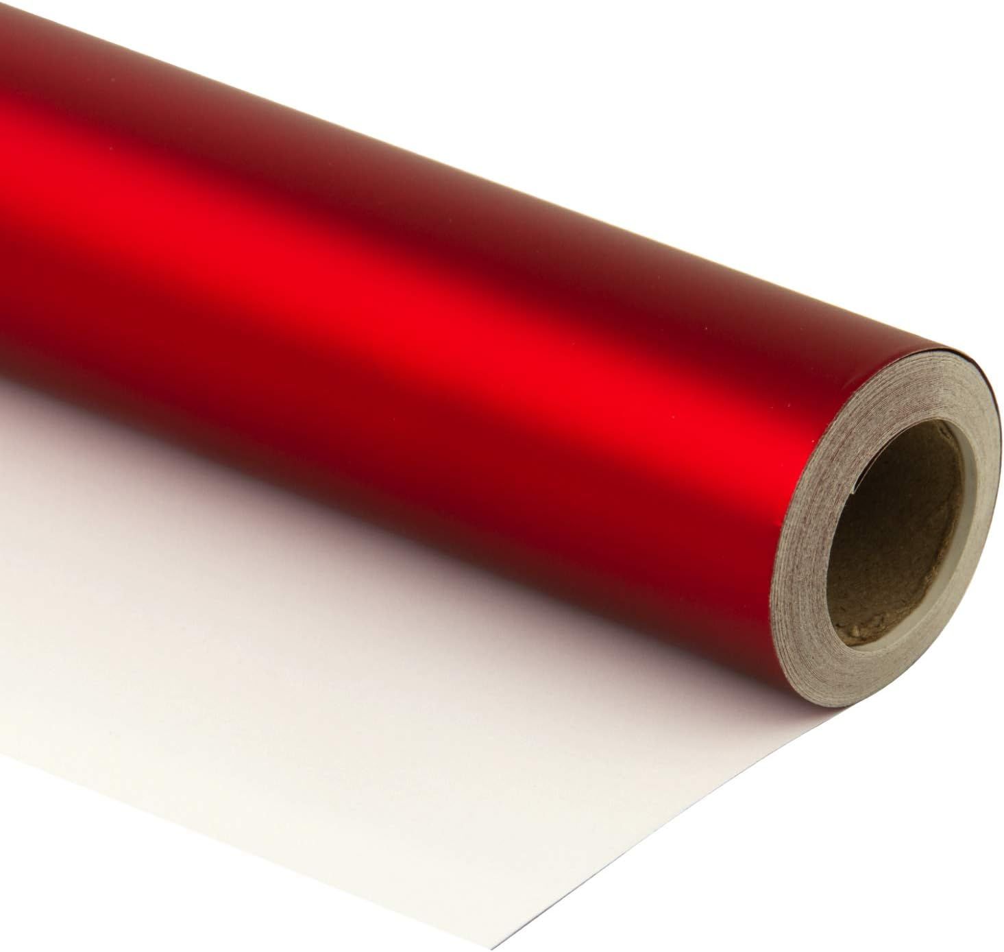 RUSPEPA Wrapping Paper Roll - 81.5 Sq Ft Matte Red for Wedding,Birthday, Shower, Congrats, and Ho... | Amazon (US)