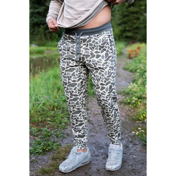 Men's Burlebo Fleece Joggers Fishing Chino Pants XLarge Classic Deer Camo Regular | Scheels