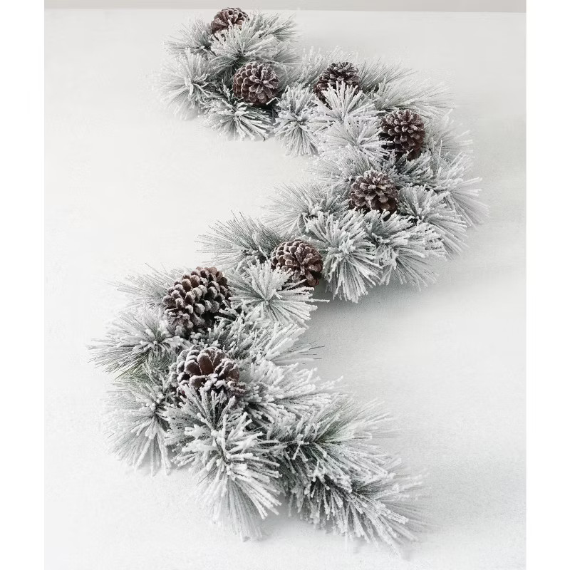 Sullivans Artificial Snowy Pine Garland 72"L Green | Target