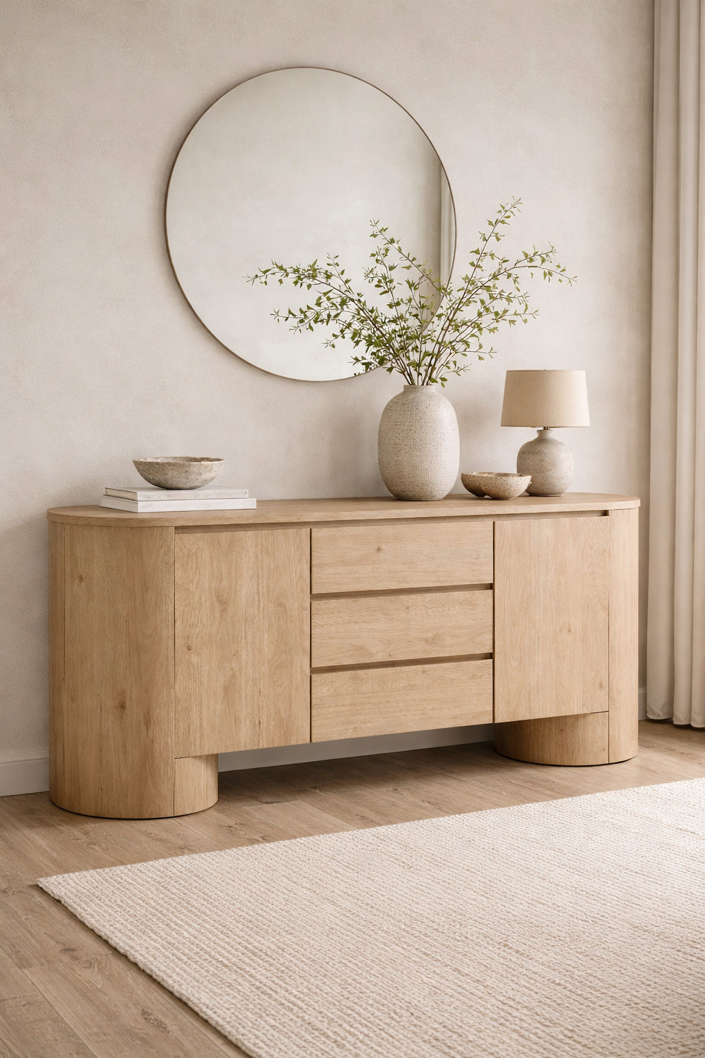 Oval Wood Grain 71 Inch Sideboard with Doors and Drawers 

 #LTKOver40 #LTKHome