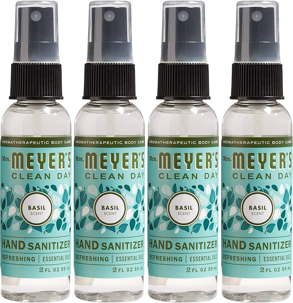 MRS. MEYER'S CLEAN DAY Antibacterial Hand Sanitizer Spray, Travel Size, Removes 99.9% of Bacteria... | Amazon (US)