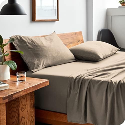 Bare Home Sandwashed Queen Sheet Set - Premium 1800 Ultra-Soft Microfiber Queen Bed Sheets - Incredi | Amazon (US)
