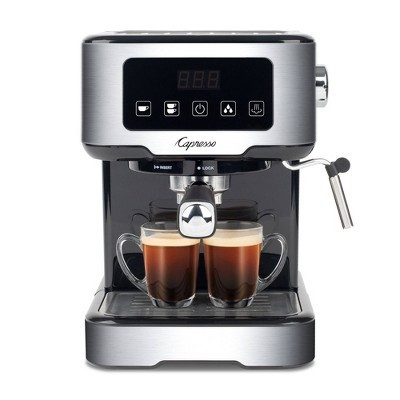 Capresso Cafe TS Espresso Machine: 15-Bar Pressure, Milk Frother, Grinder, 2-Cup Capacity, Automatic Shut-Off, Black | Target