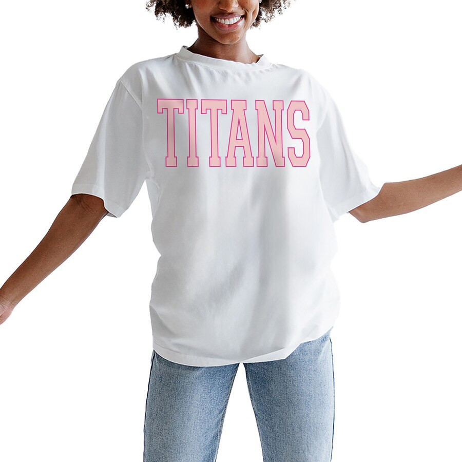 Tennessee Titans Gameday Couture Women's On Point Oversized T-Shirt - Oatmeal | Fanatics